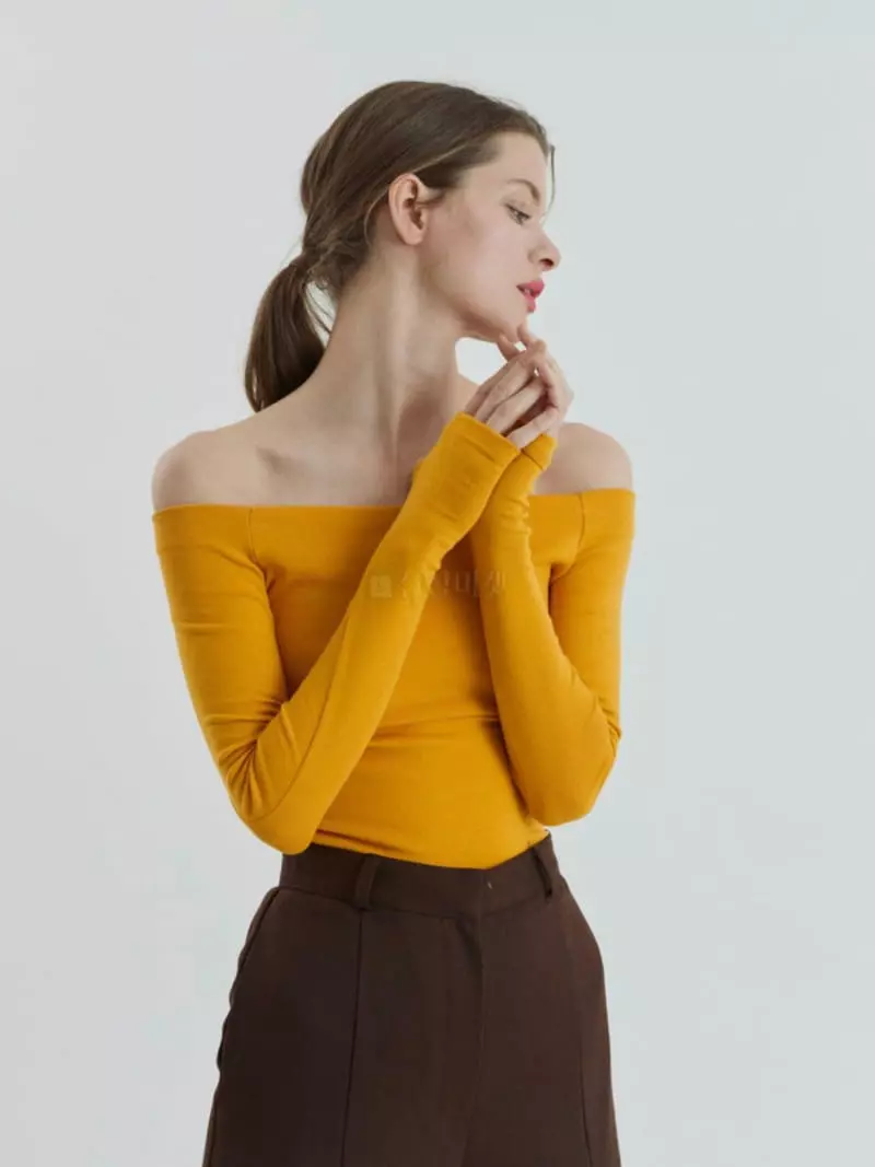 Dailyjud - Korean Women Fashion - #momslook - Off Shoulder Tee - 7