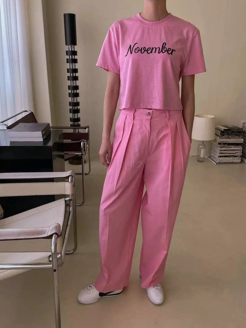 Dailyjud - Korean Women Fashion - #womensfashion - English Crop Tee - 4