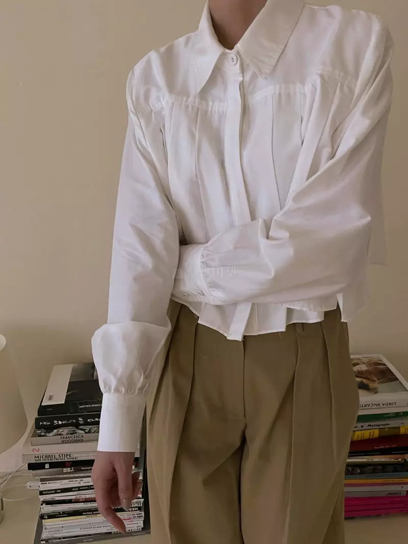 Dailyjud - Korean Women Fashion - #momslook - Age Crop SHIrt - 5