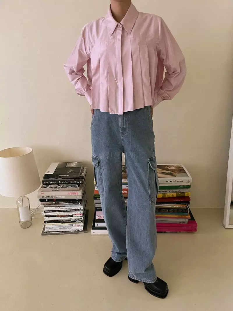 Dailyjud - Korean Women Fashion - #momslook - Age Crop SHIrt - 9