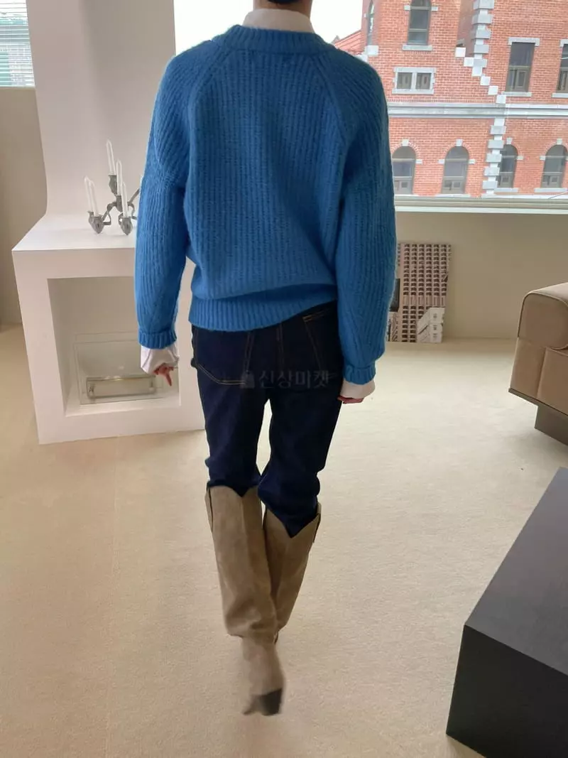 Dailyjud - Korean Women Fashion - #womensfashion - Alpaca Round Knit Tee - 4