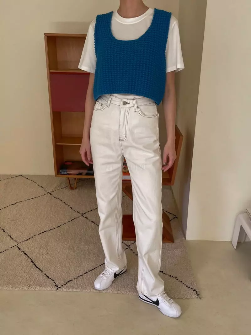 Dailyjud - Korean Women Fashion - #momslook - Knit Vest - 11