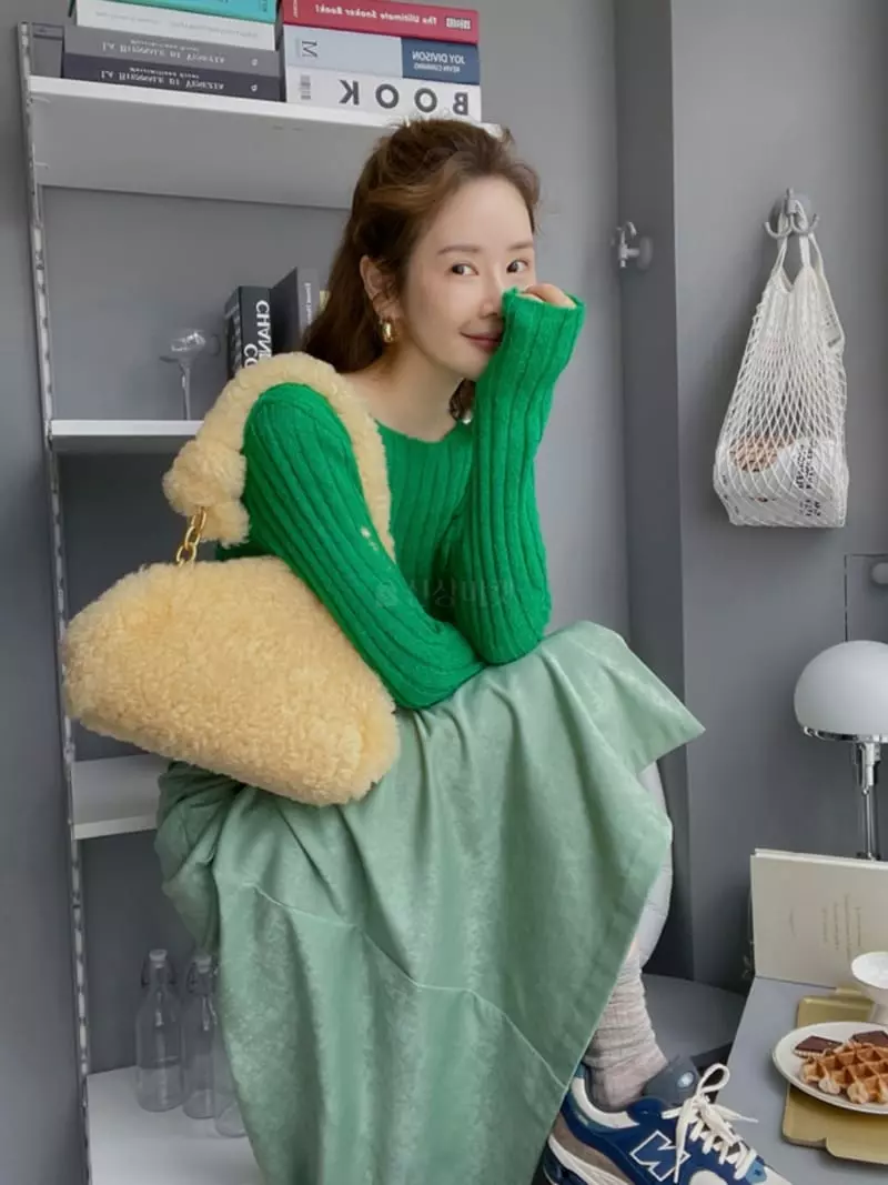 Dailyjud - Korean Women Fashion - #womensfashion - Rib Miss Knit Tee - 4