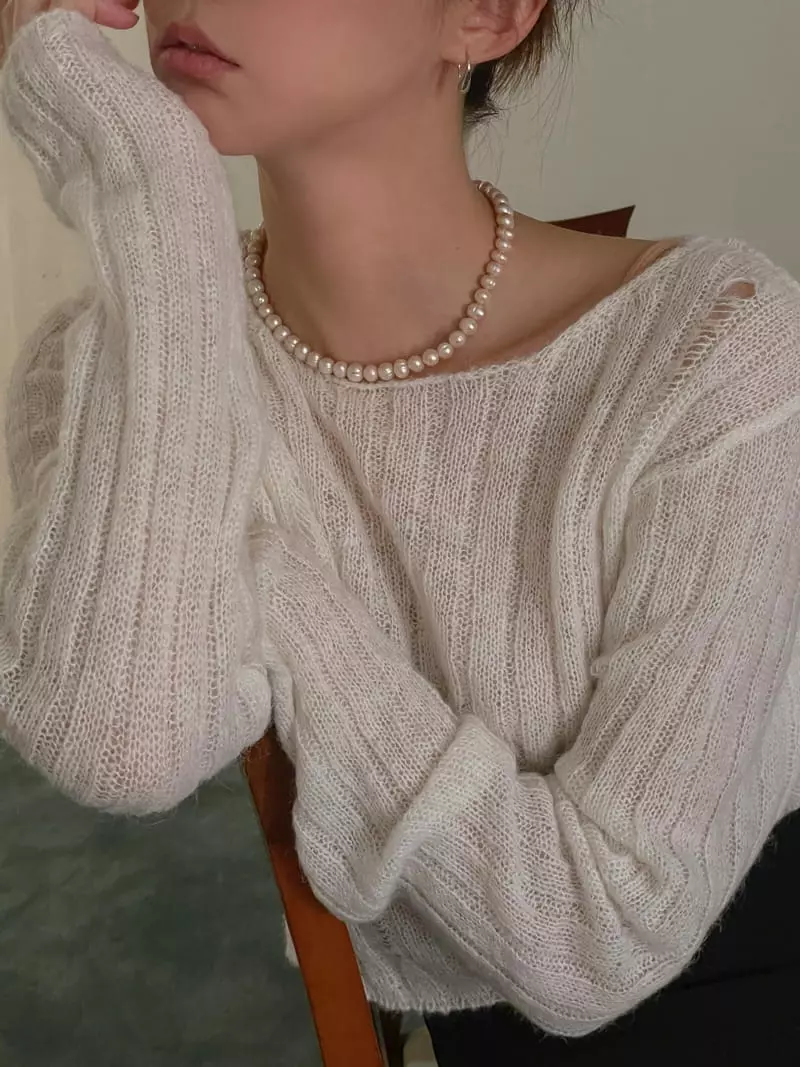 Dailyjud - Korean Women Fashion - #shopsmall - Rib Miss Knit Tee - 9