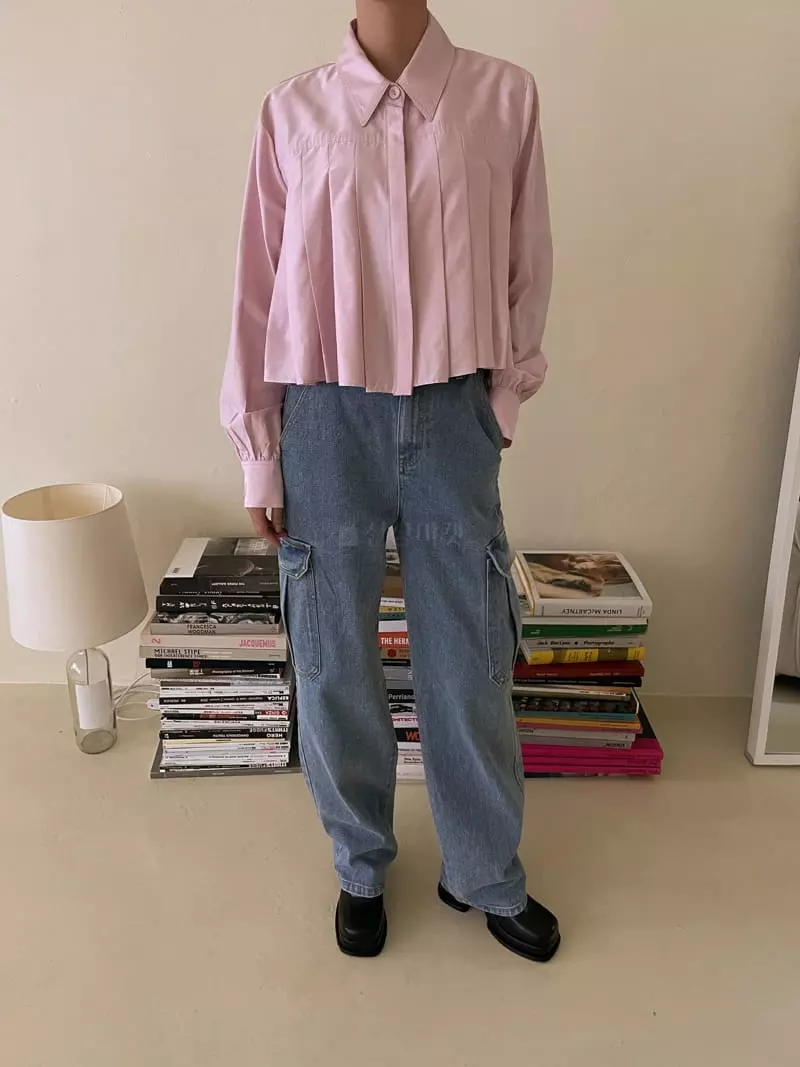 Dailyjud - Korean Women Fashion - #vintageinspired - Age Crop SHIrt - 11