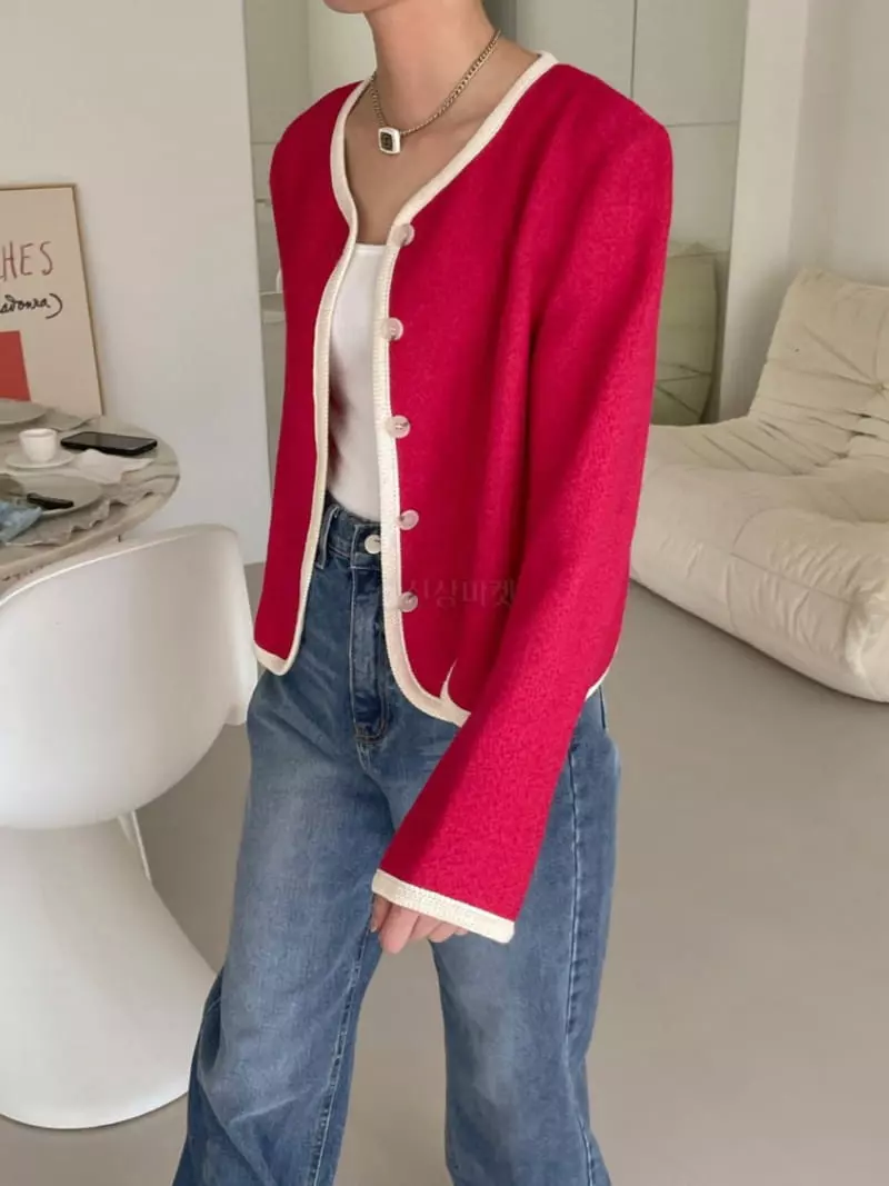 Dailyjud - Korean Women Fashion - #womensfashion - Piping Twid Jacket - 3