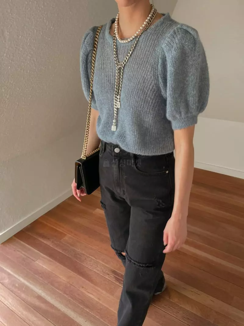 Dailyjud - Korean Women Fashion - #womensfashion - Alpaca Knit Tee - 2