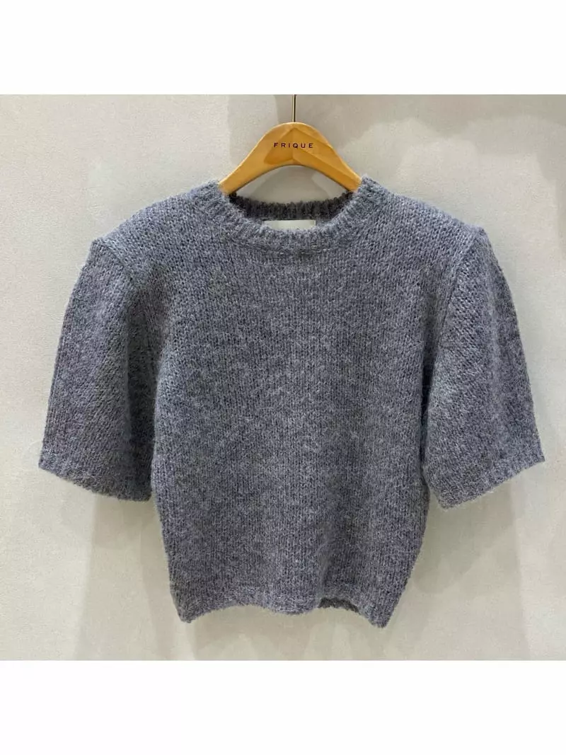 Dailyjud - Korean Women Fashion - #womensfashion - Alpaca Pad Knit Tee - 3