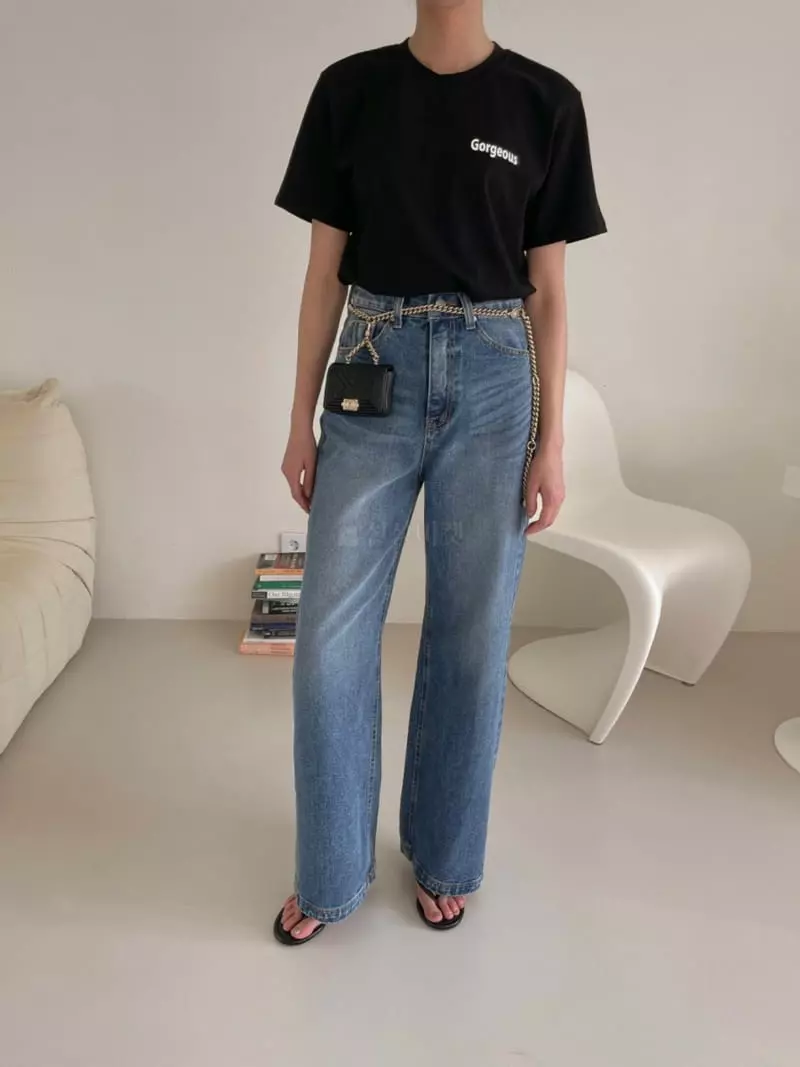 Dailyjud - Korean Women Fashion - #womensfashion - Middle Wide Jeans - 2