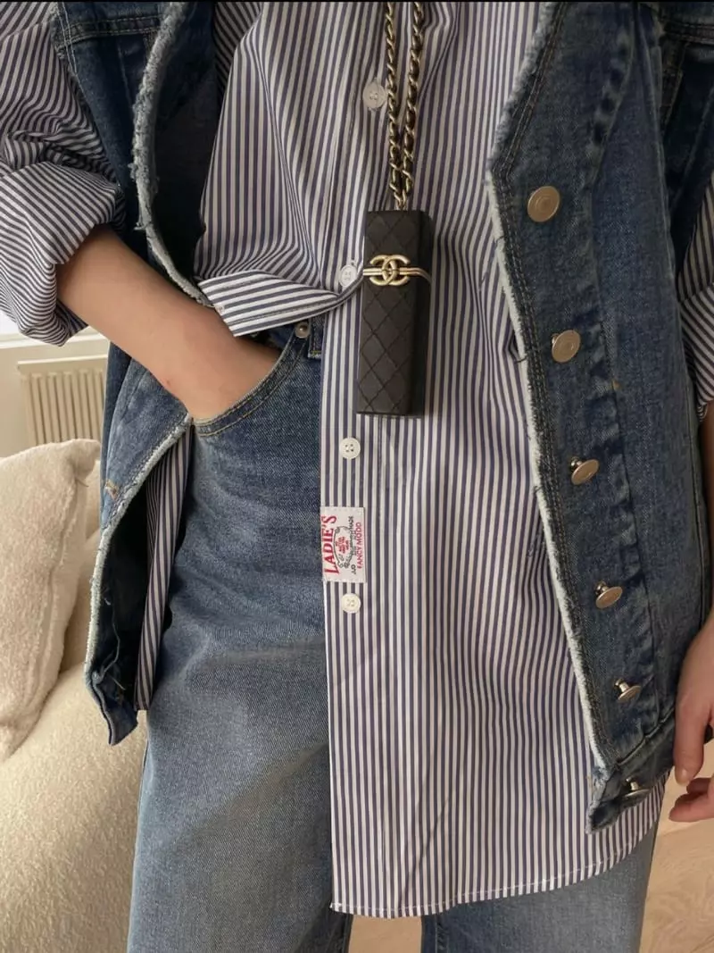 Dailyjud - Korean Women Fashion - #womensfashion - Retro Denim Vest - 6