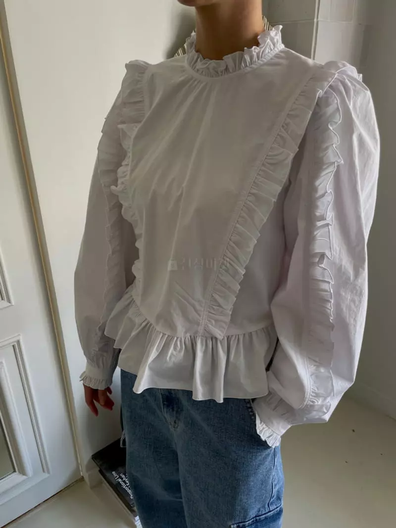 Dailyjud - Korean Women Fashion - #momslook - Frill Blouse - 4