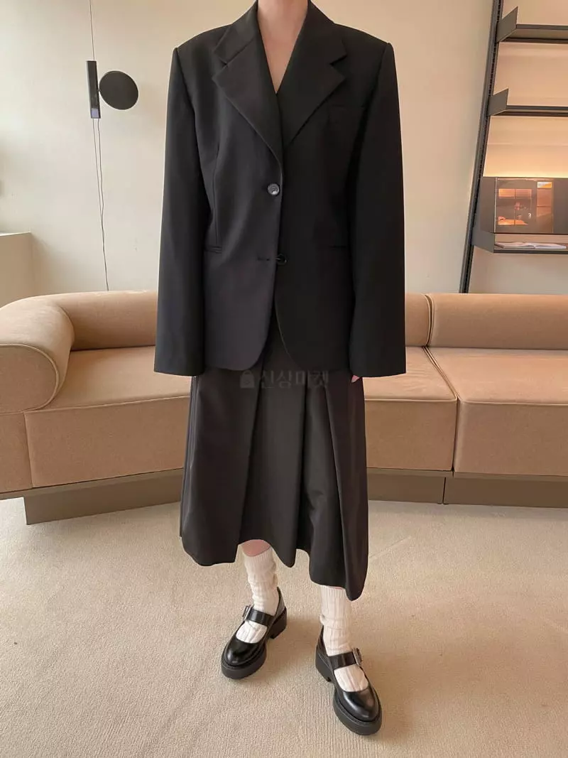 Dailyjud - Korean Women Fashion - #momslook - Two Button Jacket - 4