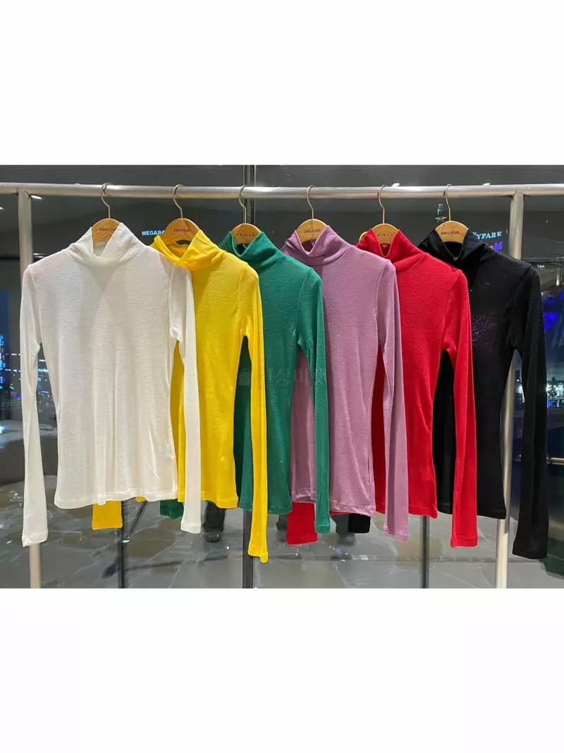 Dailyjud - Korean Women Fashion - #momslook - Color See Through Tee - 4
