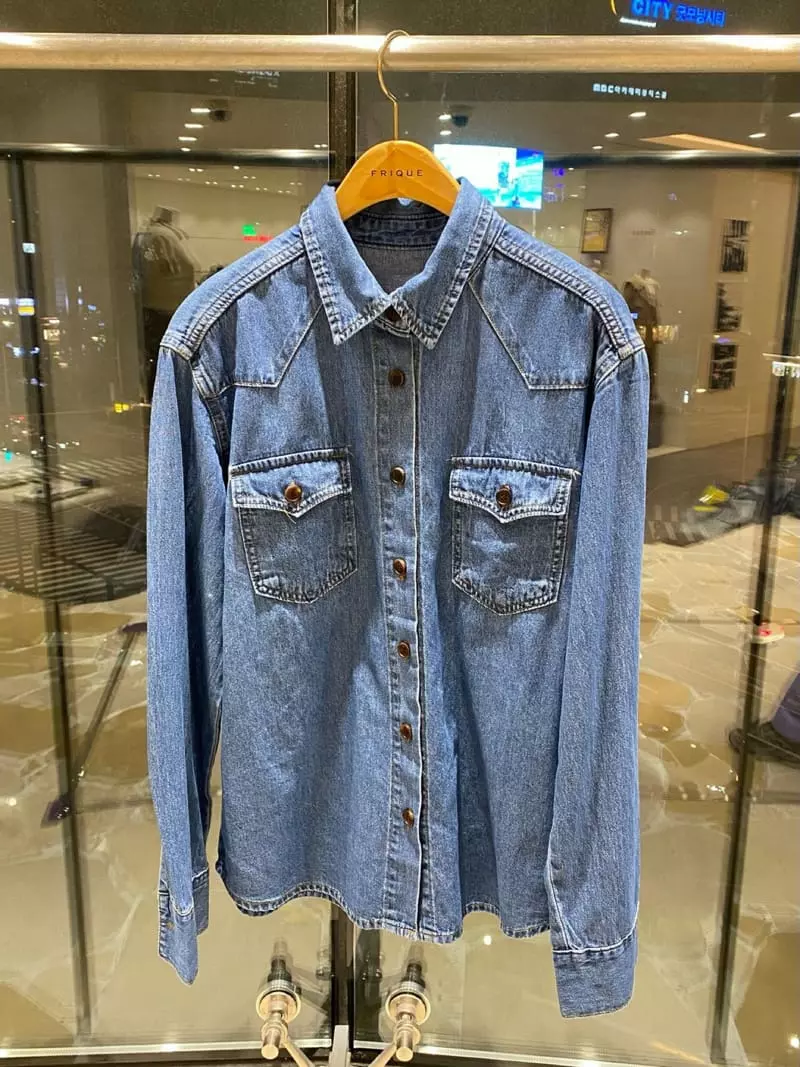 Dailyjud - Korean Women Fashion - #womensfashion - Yoggo Denim Shirt - 5