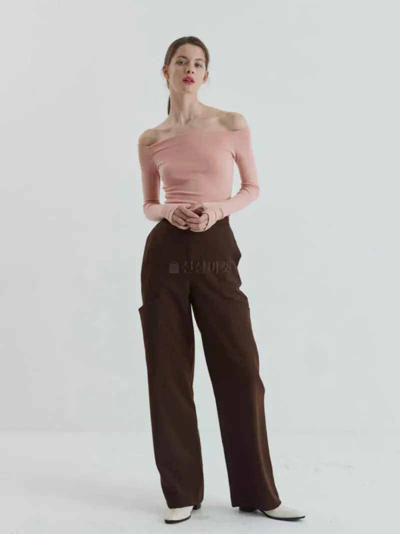 Dailyjud - Korean Women Fashion - #momslook - Off Shoulder Tee - 4