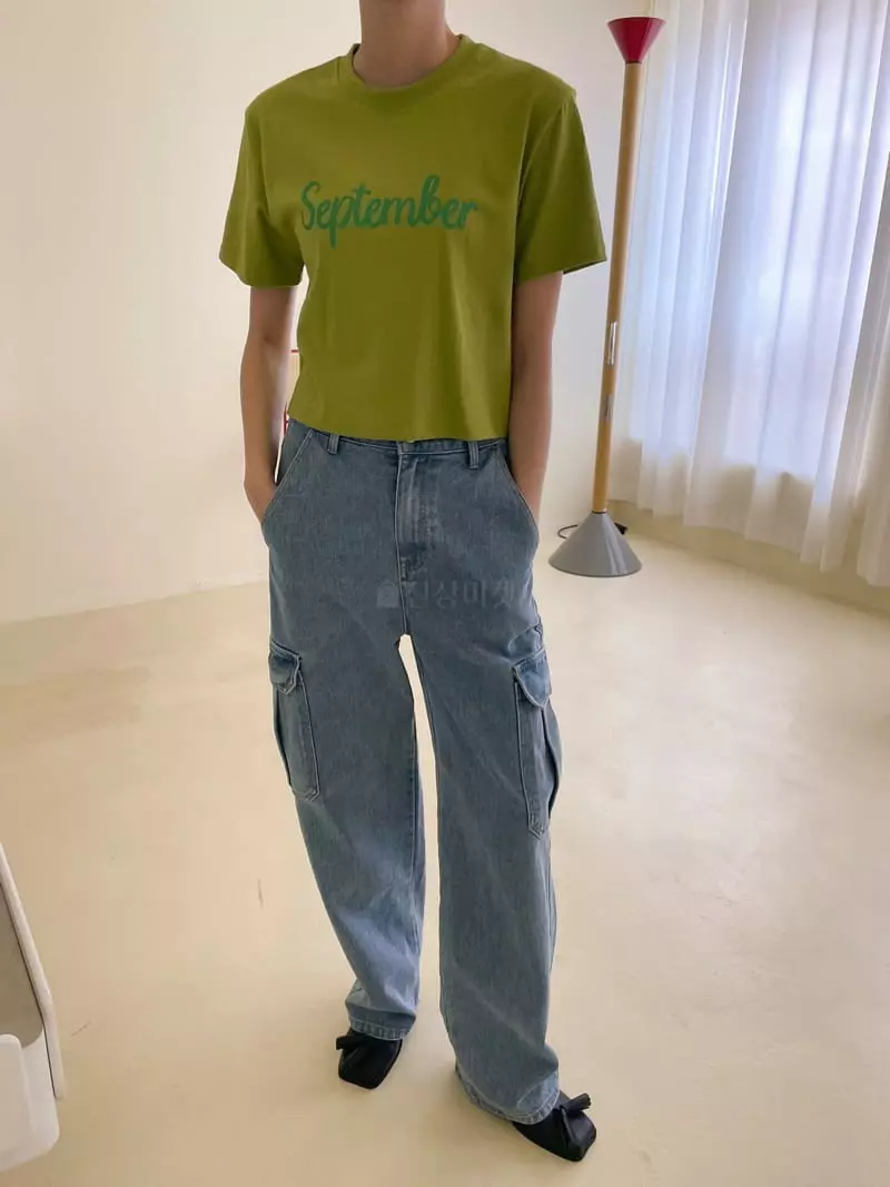 Dailyjud - Korean Women Fashion - #womensfashion - English Crop Tee - 3