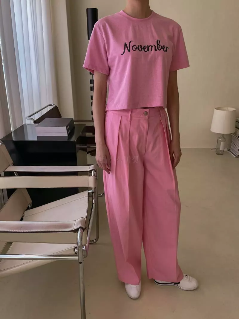 Dailyjud - Korean Women Fashion - #womensfashion - English Crop Tee - 5