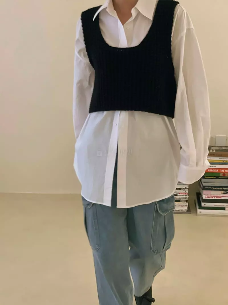 Dailyjud - Korean Women Fashion - #womensfashion - Knit Vest - 10