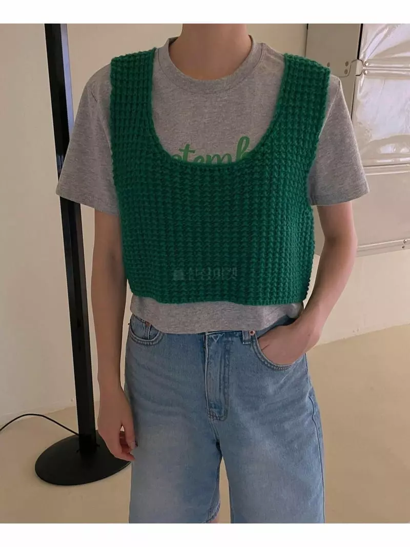 Dailyjud - Korean Women Fashion - #womensfashion - Knit Vest - 6