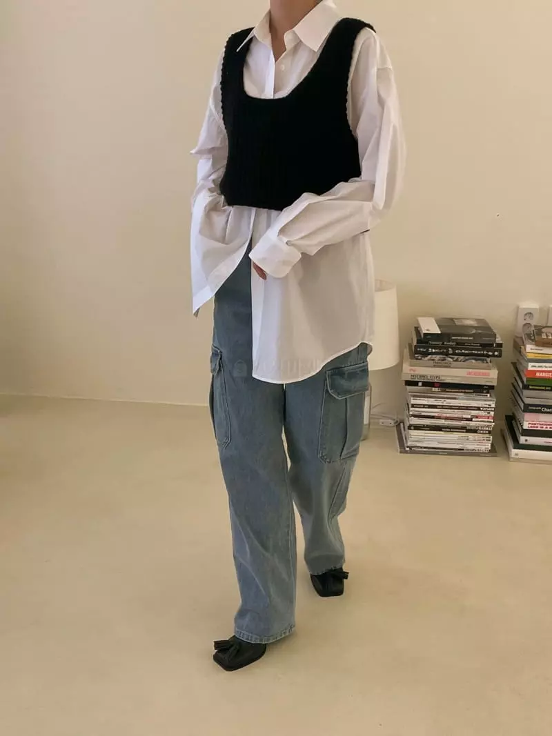 Dailyjud - Korean Women Fashion - #womensfashion - Knit Vest - 8