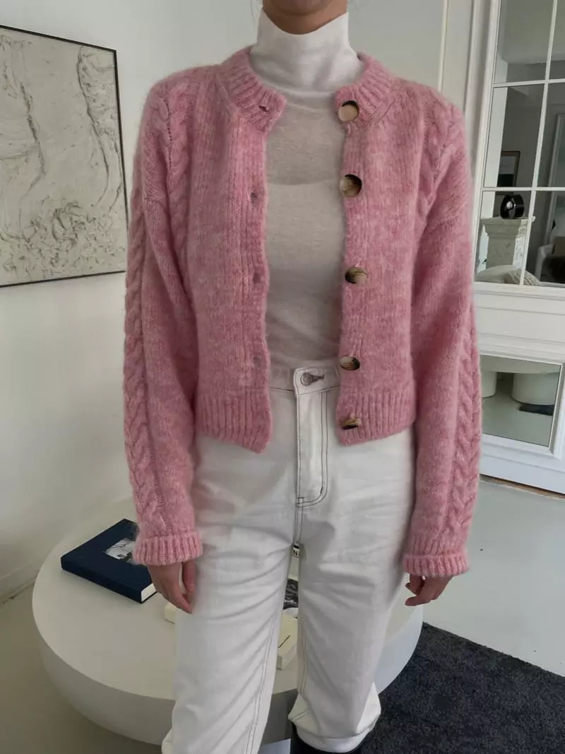 Dailyjud - Korean Women Fashion - #womensfashion - Twist Hair Knit Tee - 7