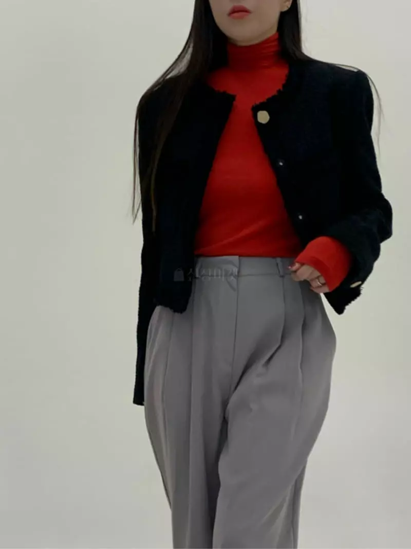 Daisy - Korean Women Fashion - #momslook - Co Twid Jacket - 3