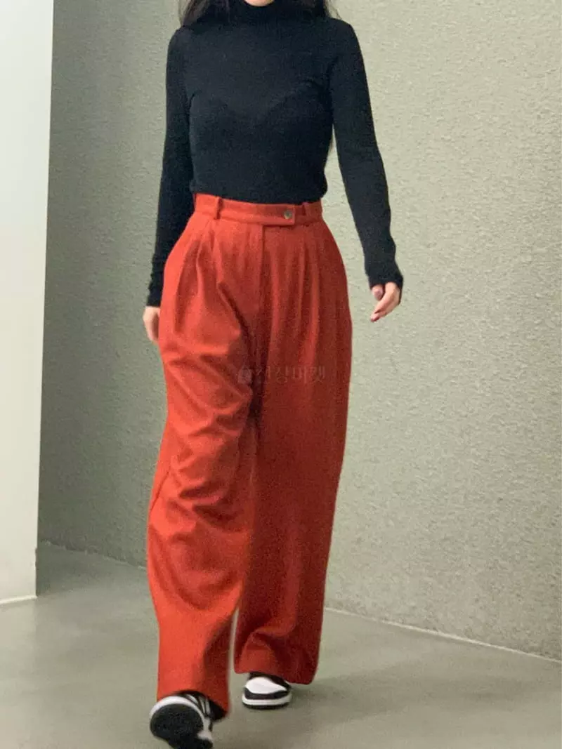 Daisy - Korean Women Fashion - #momslook - Pintuck Pants - 2