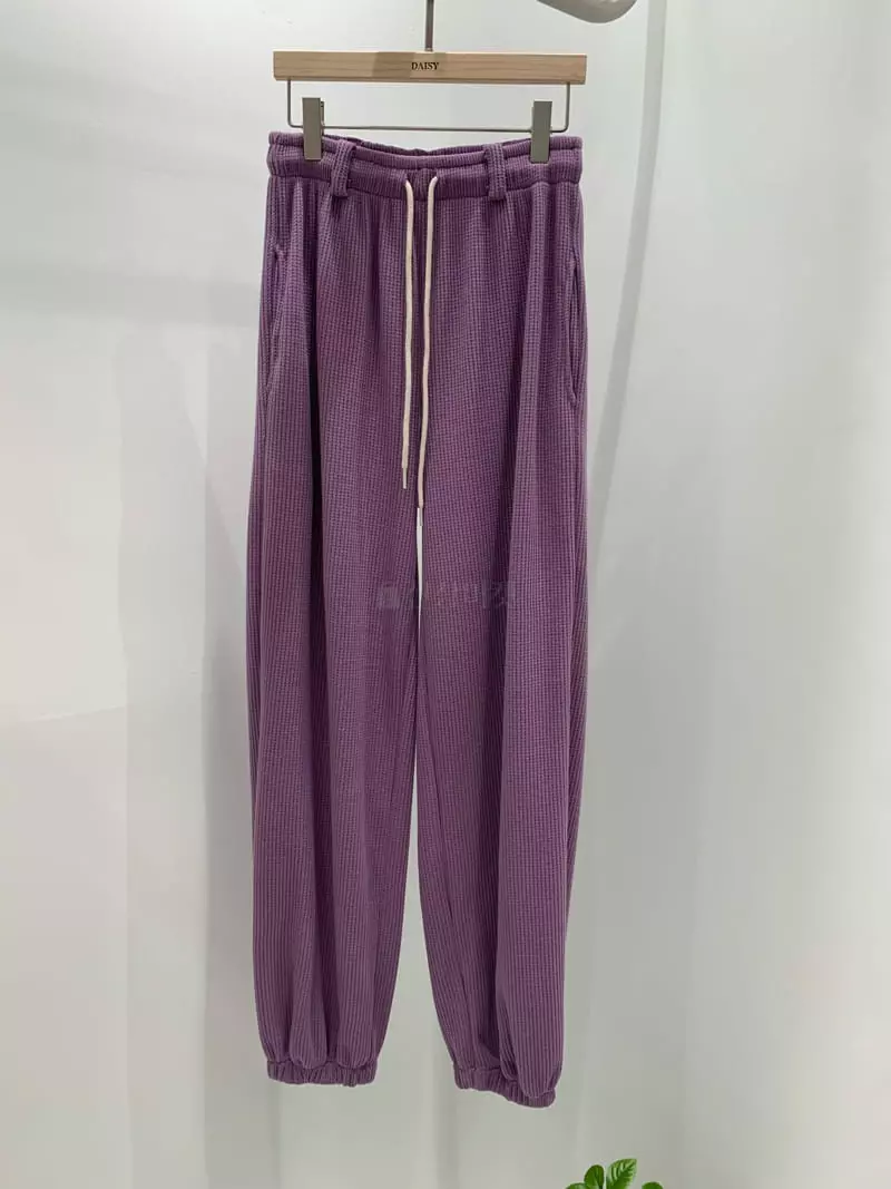 Daisy - Korean Women Fashion - #momslook - Waffle Pants