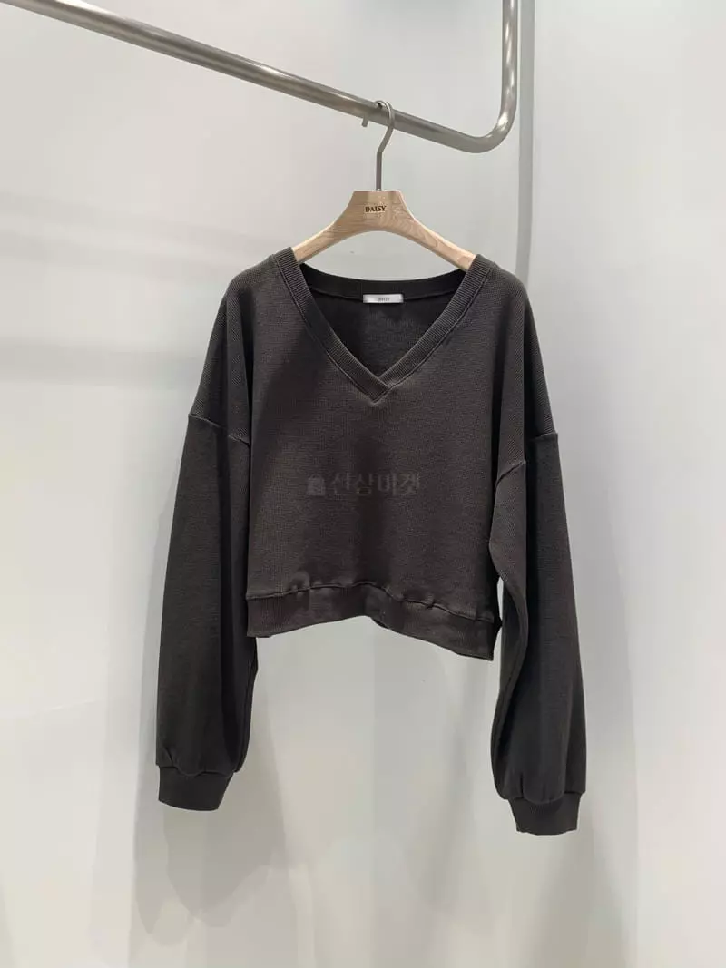 Daisy - Korean Women Fashion - #momslook - Waffle Sweatshirt - 6