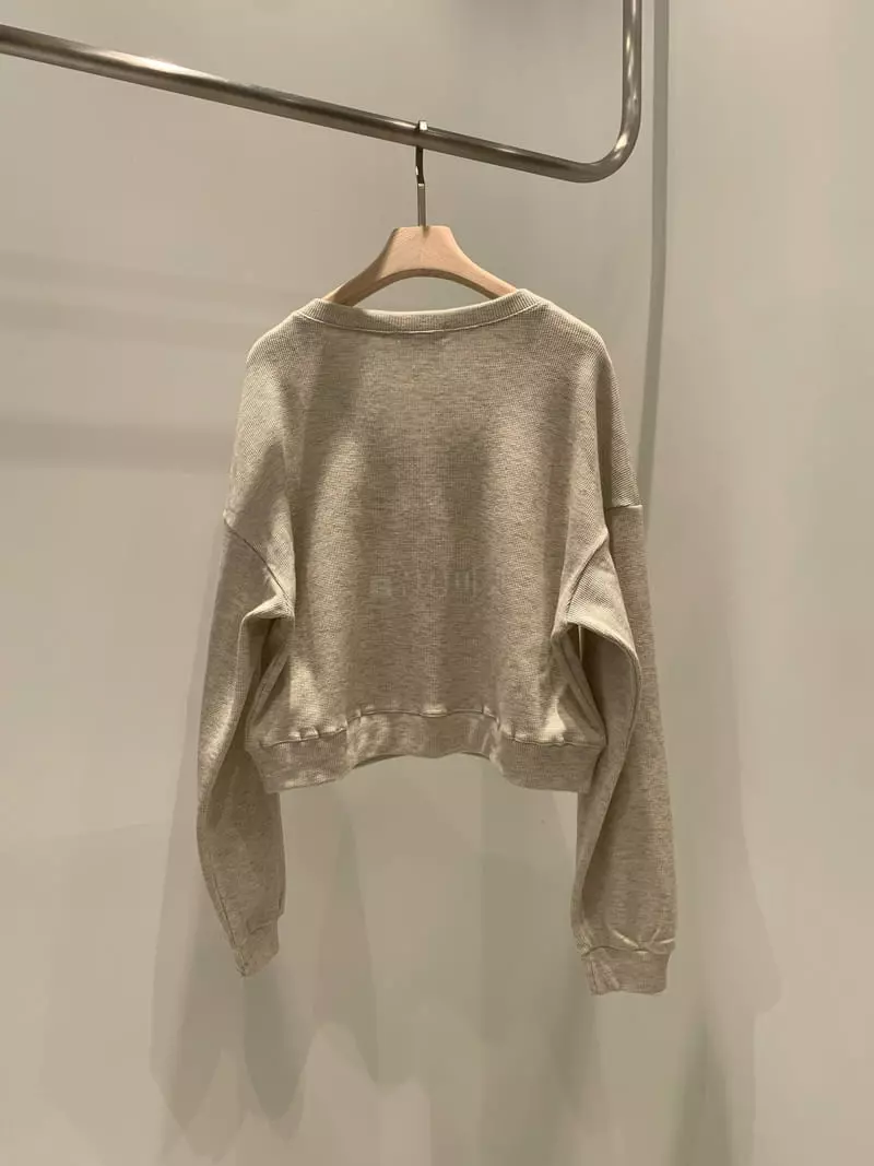 Daisy - Korean Women Fashion - #momslook - Waffle Sweatshirt - 8