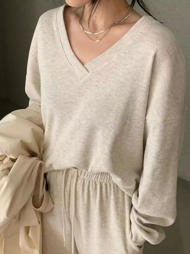 Daisy - Korean Women Fashion - #momslook - Waffle Set - 5