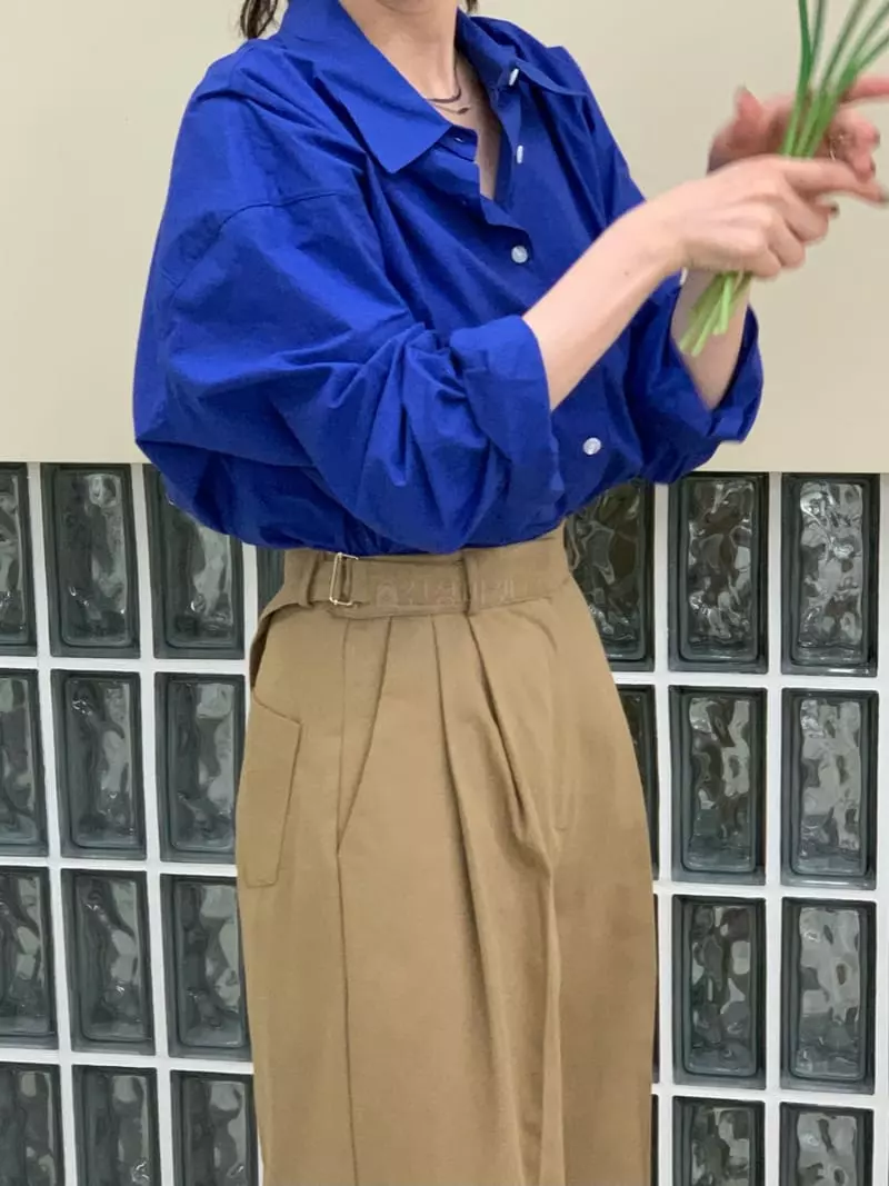 Daisy - Korean Women Fashion - #momslook - Yang Buckle Pants - 2