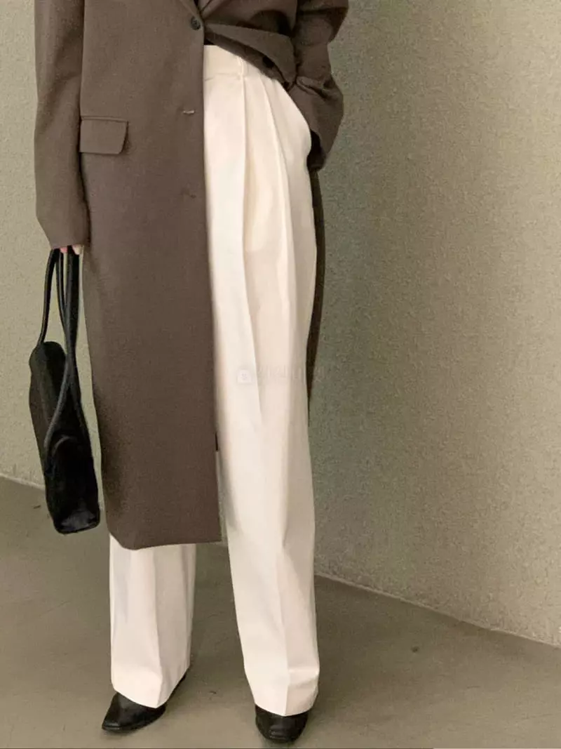 Daisy - Korean Women Fashion - #momslook - Buckle Pants - 5