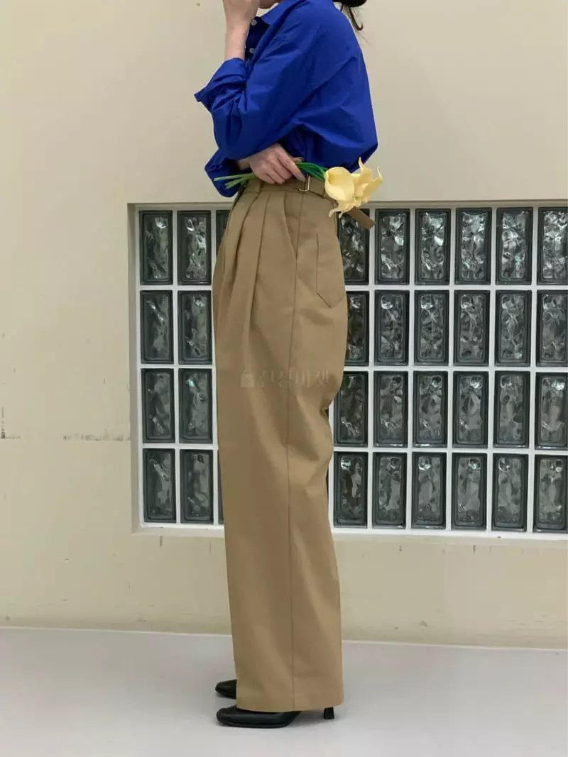 Daisy - Korean Women Fashion - #shopsmall - Buckle Pants - 2