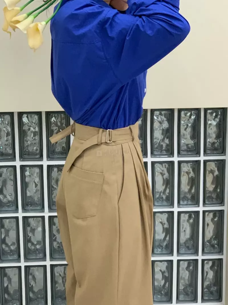 Daisy - Korean Women Fashion - #thatsdarling - Buckle Pants - 3