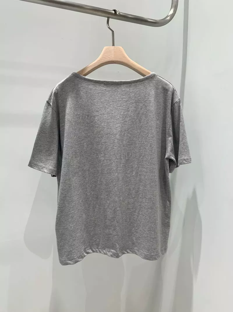 Daisy - Korean Women Fashion - #thelittlethings - Single U Neck Tee - 10