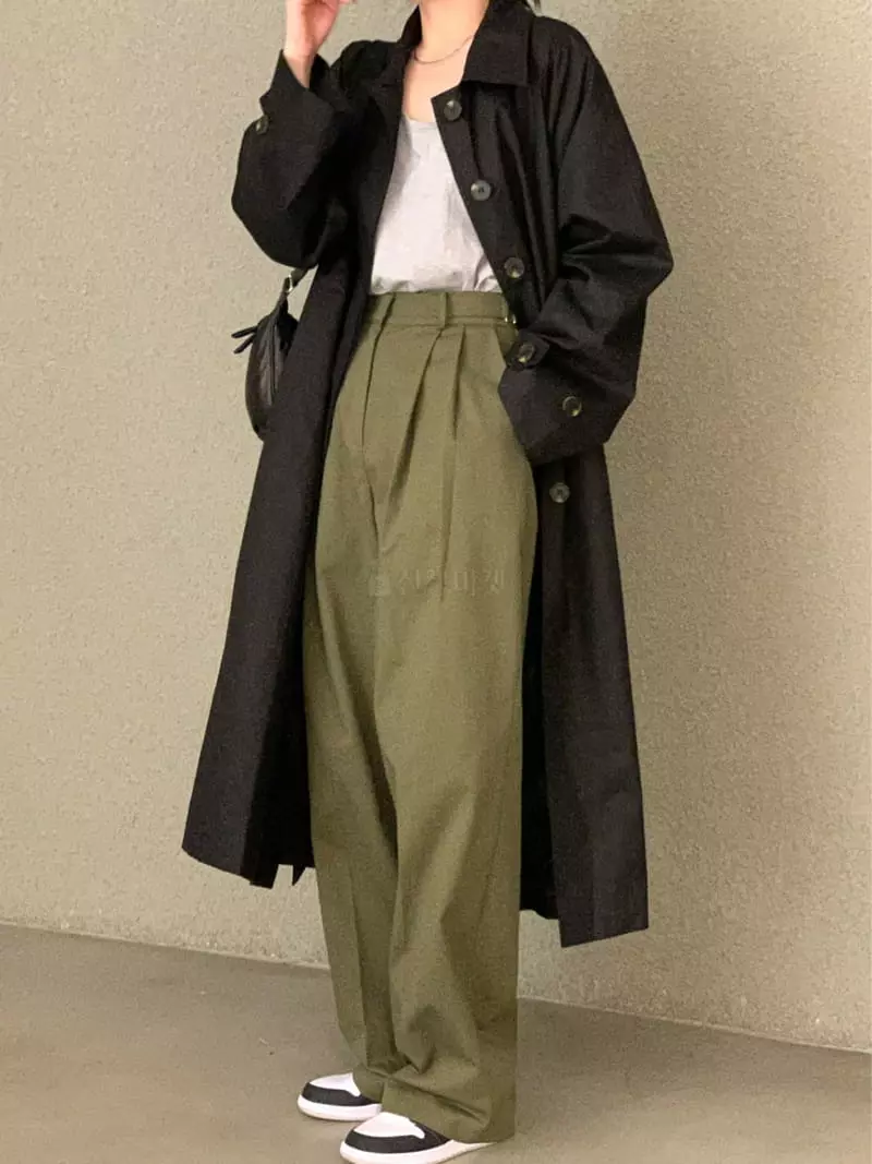 Daisy - Korean Women Fashion - #womensfashion - Yang Buckle Pants - 4