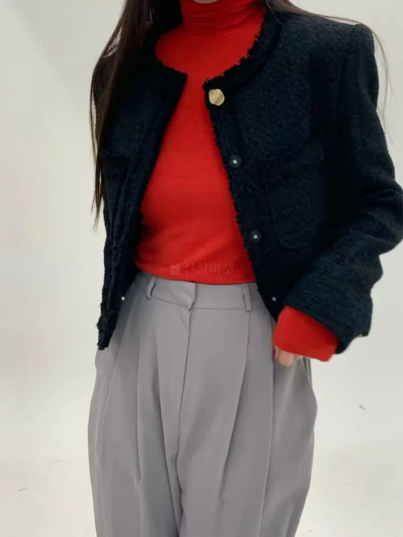 Daisy - Korean Women Fashion - #womensfashion - Co Twid Jacket - 2