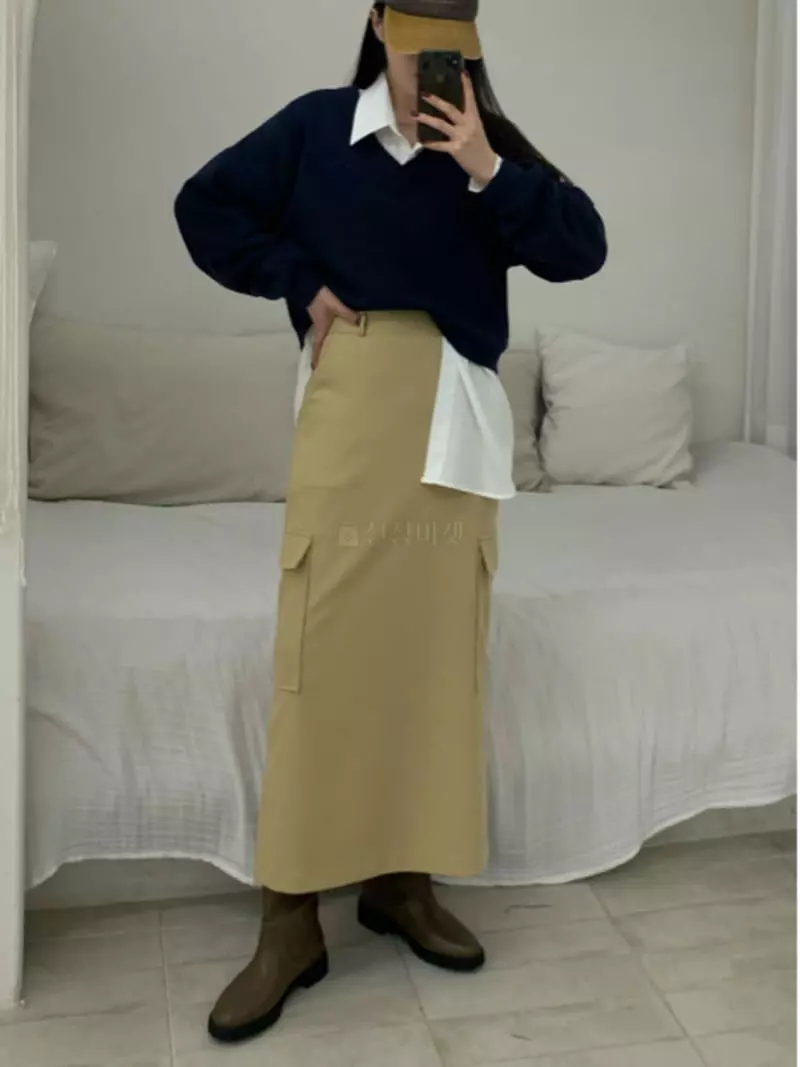Daisy - Korean Women Fashion - #womensfashion - May Pocket Skirt - 2