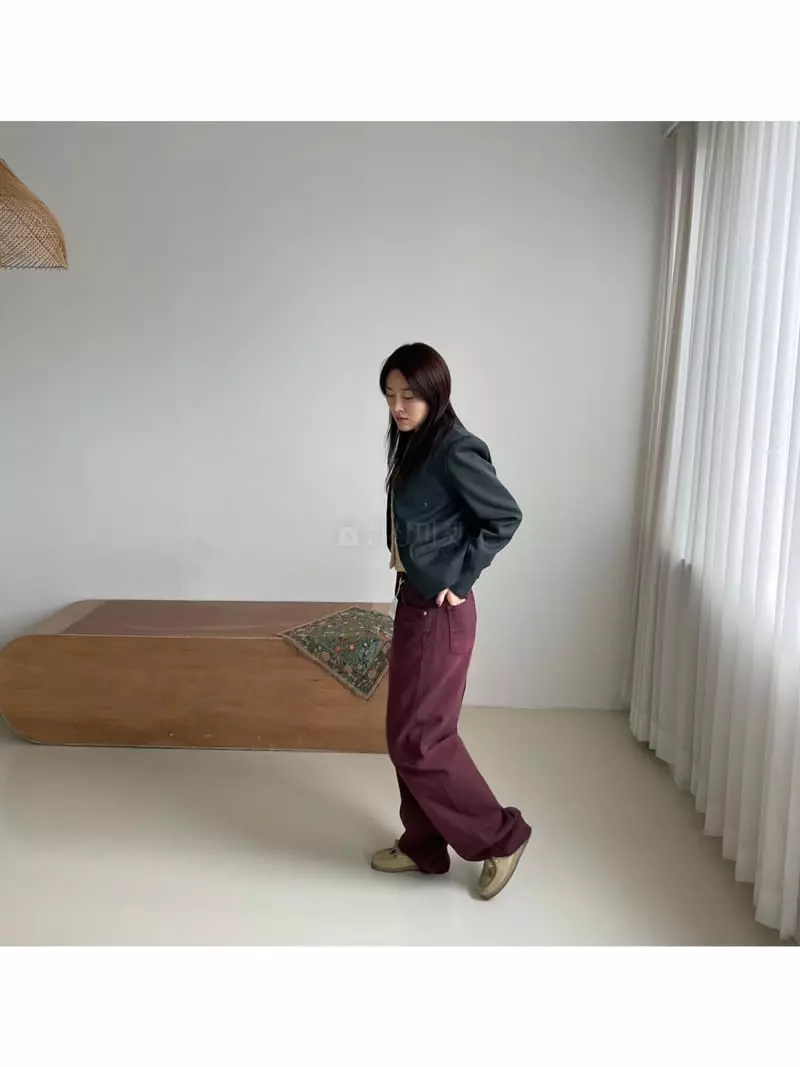 Dan - Korean Women Fashion - #momslook - Brush Jeans - 4