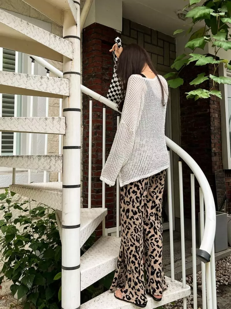Dayday - Korean Women Fashion - #momslook - Square Knit Tee - 6