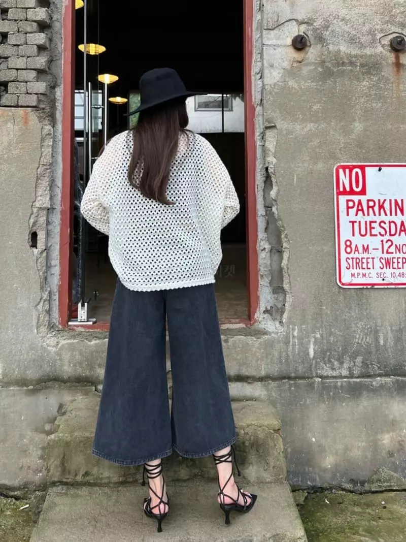 Dayday - Korean Women Fashion - #momslook - Wide Black Pants - 3