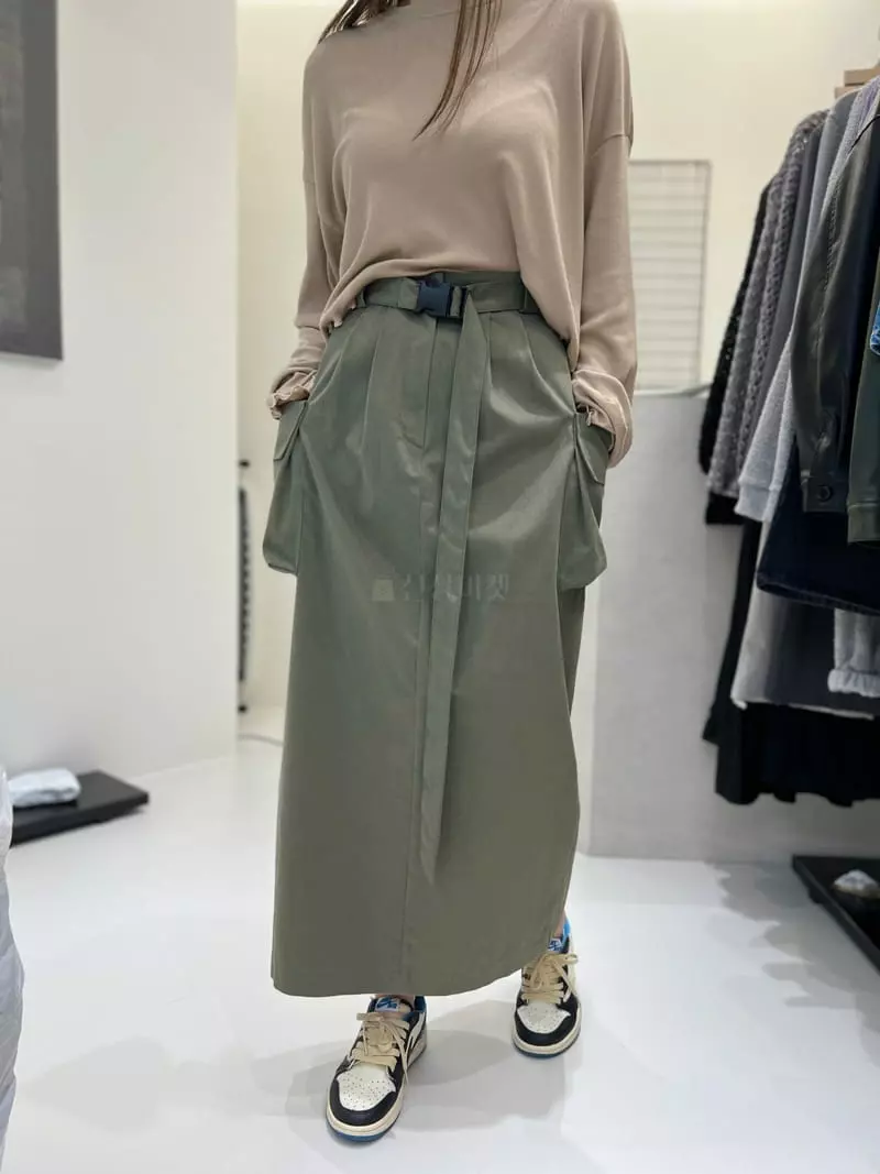 Dayday - Korean Women Fashion - #momslook - Belt Skirt - 12