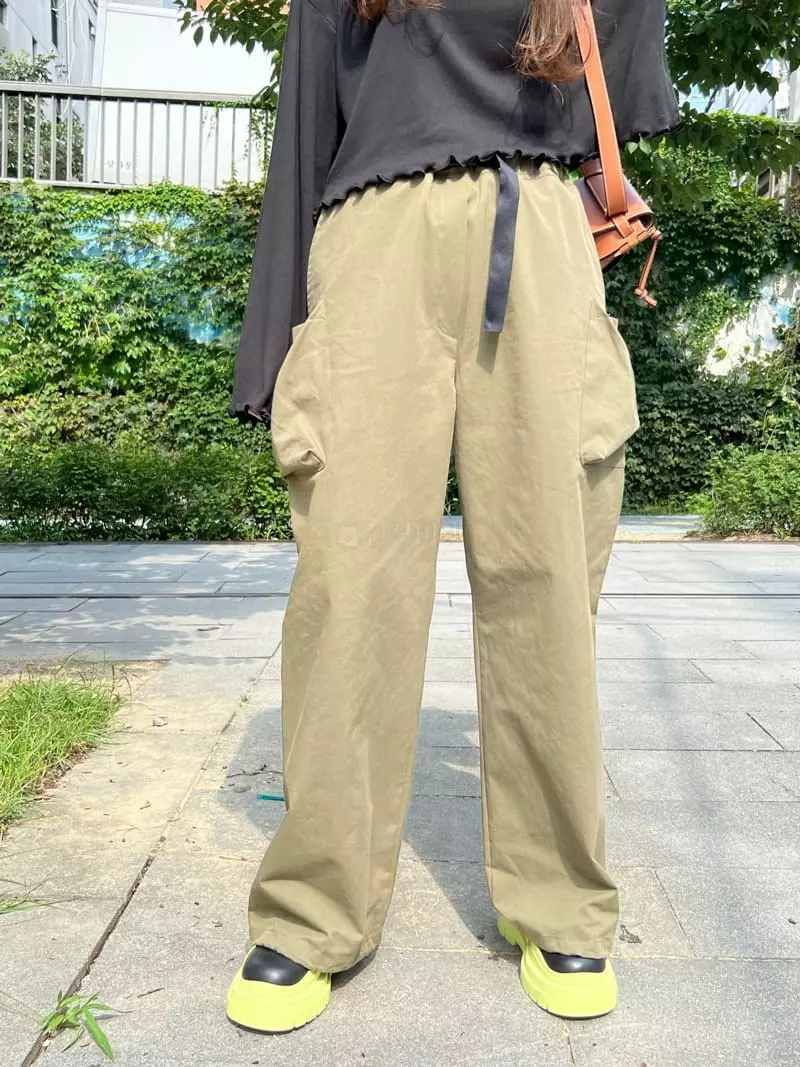 Dayday - Korean Women Fashion - #pursuepretty - Belt Pants - 5