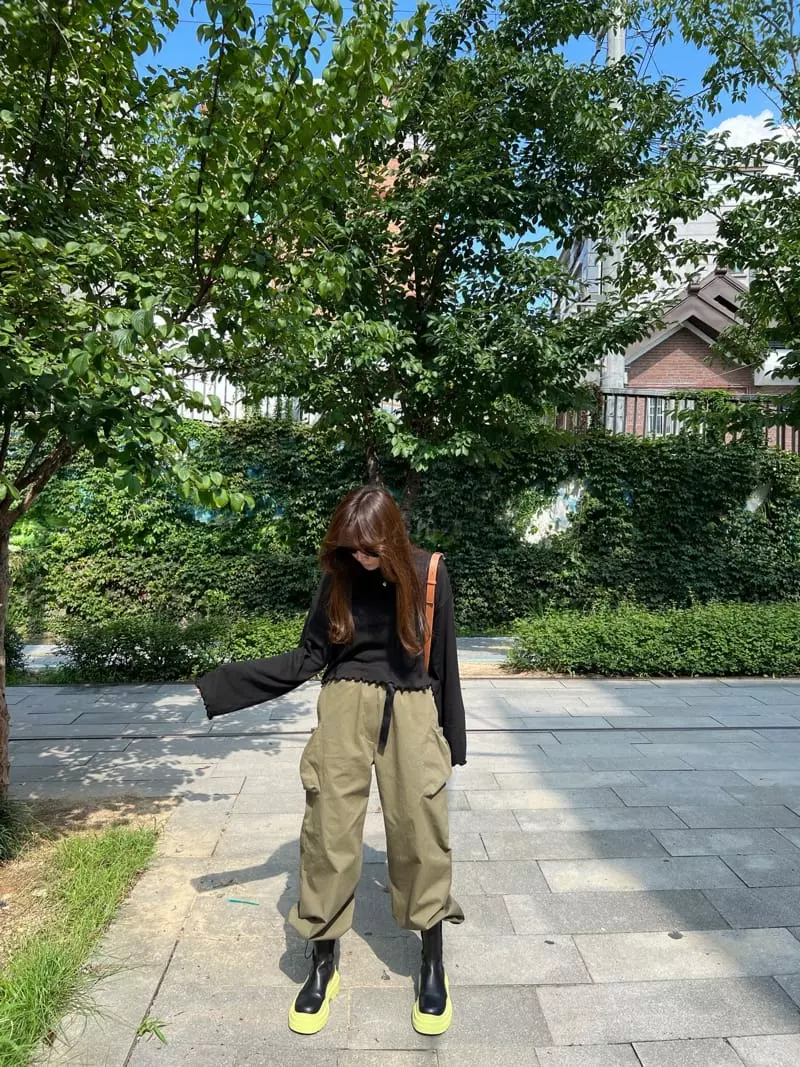 Dayday - Korean Women Fashion - #restrostyle - Belt Pants - 6
