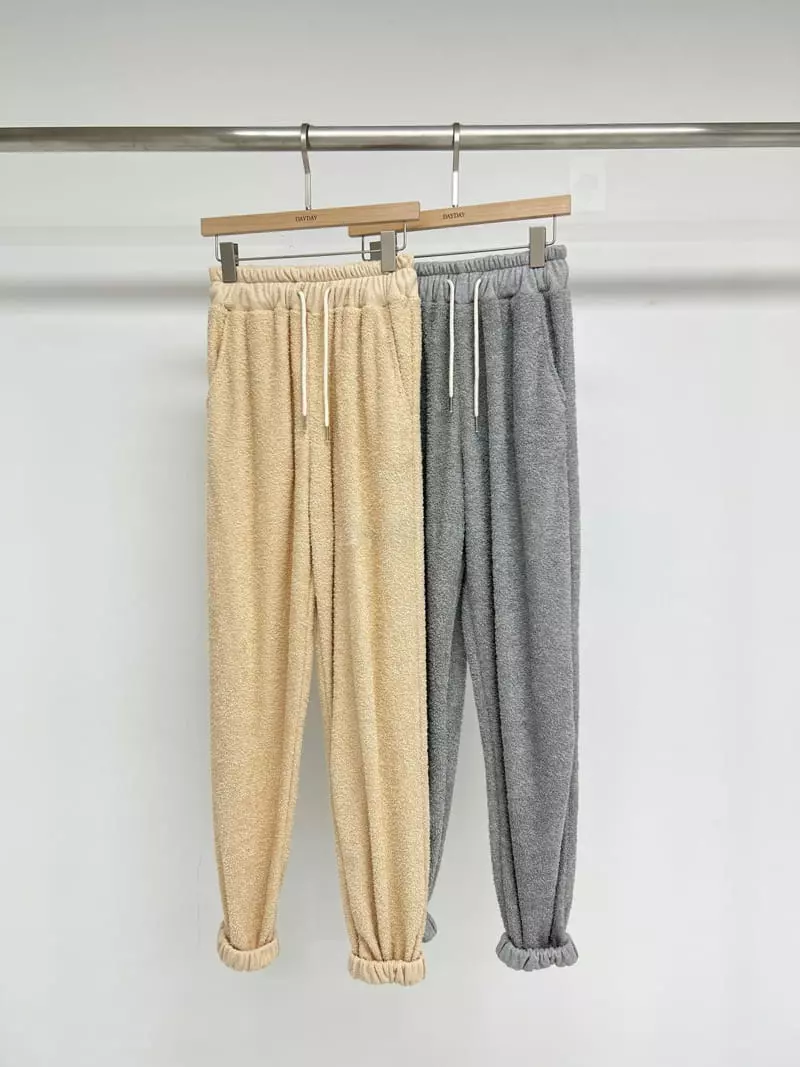Dayday - Korean Women Fashion - #restrostyle - Terry Pants - 4