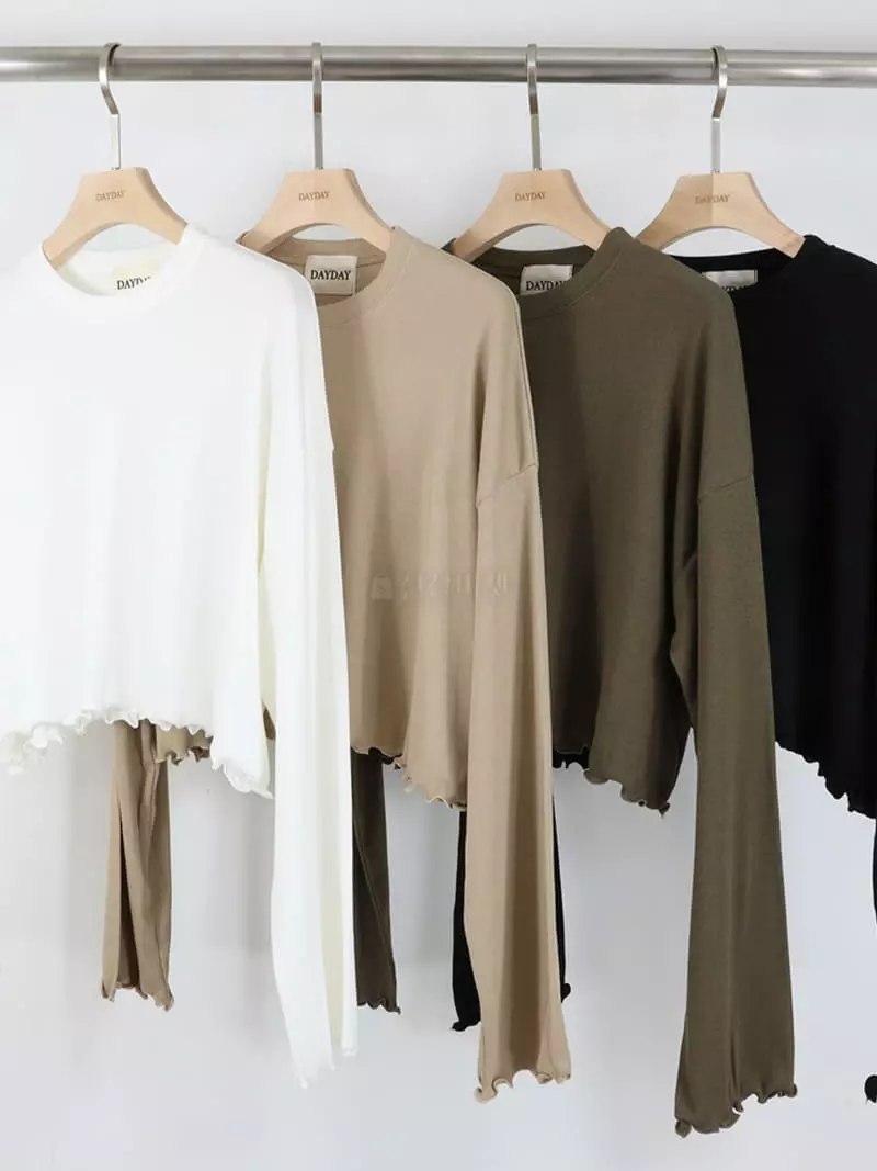 Dayday - Korean Women Fashion - #womensfashion - Tery Tee - 9