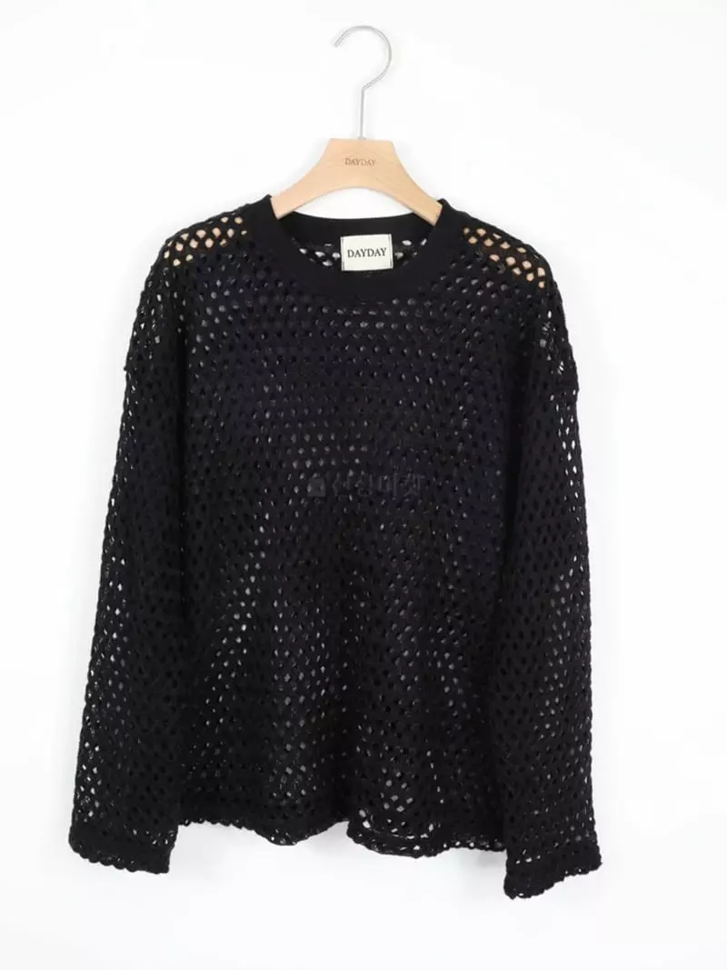 Dayday - Korean Women Fashion - #womensfashion - Twist Knit Tee - 12