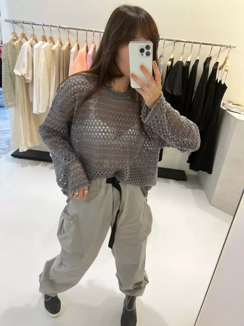 Dayday - Korean Women Fashion - #momslook - Twist Knit Tee - 4