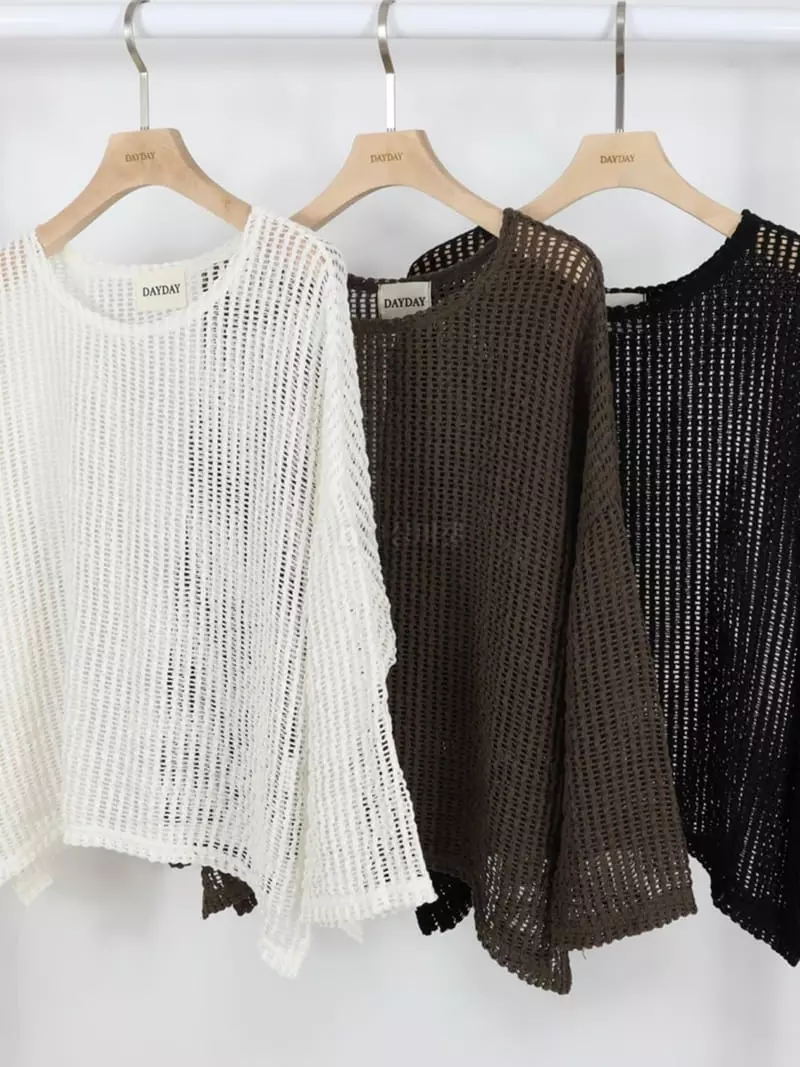 Dayday - Korean Women Fashion - #womensfashion - Square Knit Tee - 7